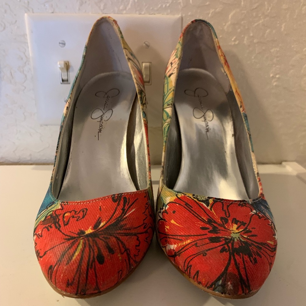 Jessica Simpson Rainbow Floral Shoes